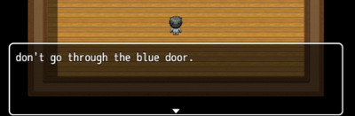 Dont Go Through The Blue Door Image