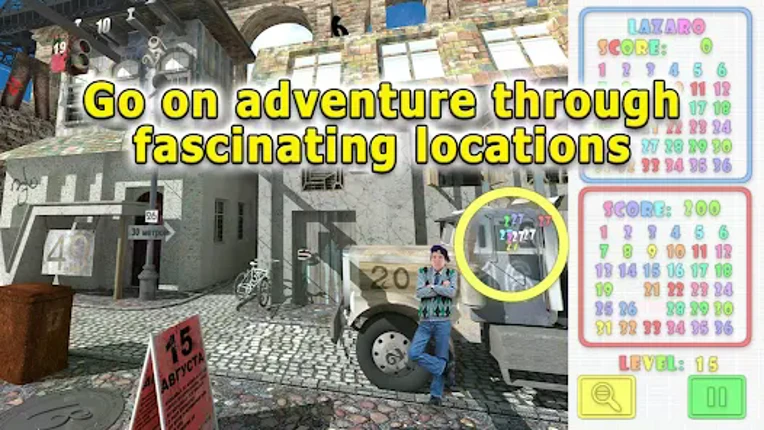 Mystery Numbers: Hidden Object Image