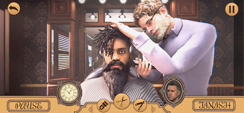 Hair Chop 3d-Barber Shop Games screenshot