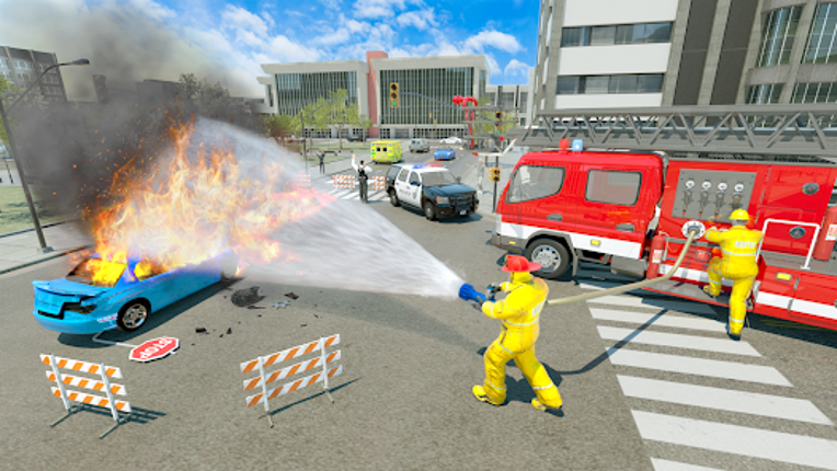 Fire Truck Driving Simulator screenshot
