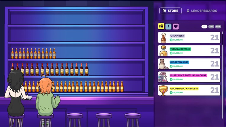 I Opened an Idle Bar So I Can GOON to HOT GIRLS screenshot