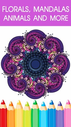 Mandala Coloring Book - Adult Colors Therapy Free Stress Relieving Pages Free screenshot