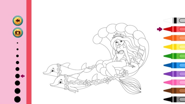 Mermaid Coloring Book - Painting Game for Kids screenshot