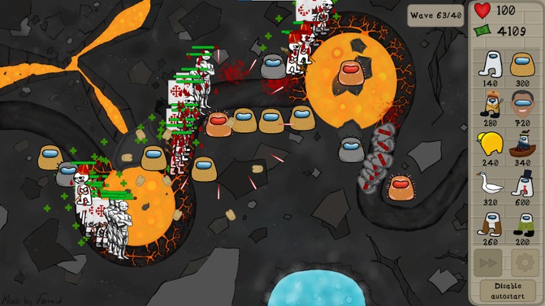 Amogus TD 2 - Defense of the Sus screenshot