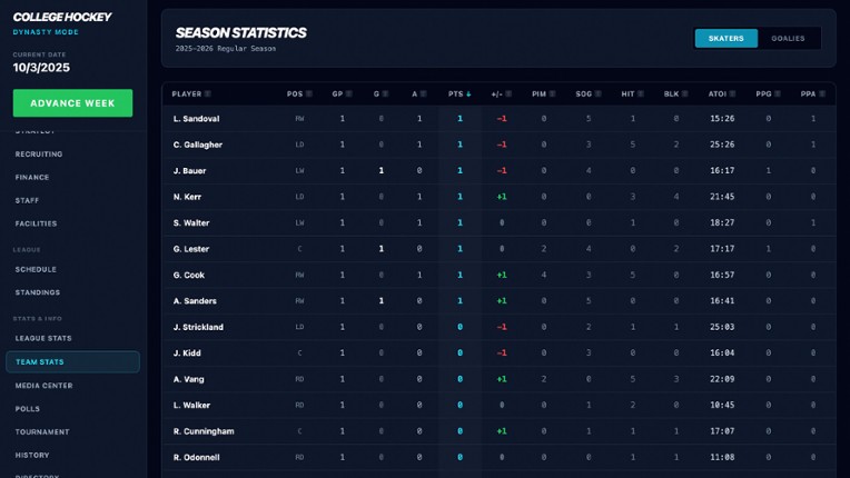 Coastal Summit Sports: College Hockey 26 screenshot