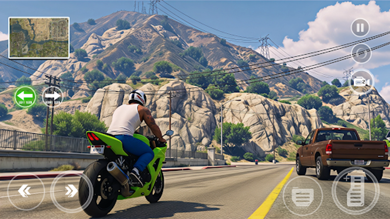 Open World Bike Drive Game 3D screenshot