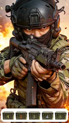 Military War Coloring Games screenshot