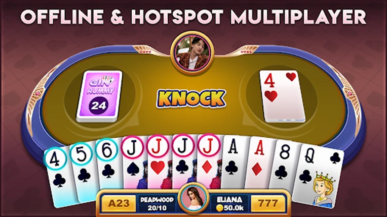 Gin Rummy Offline Classic Game screenshot
