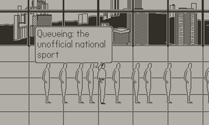 queue simulator (playdate) screenshot