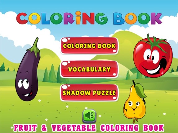 Kids Coloring Pages Tracing - Fruit Vegetable Game screenshot