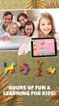 Kids Learning Puzzles: Safari Animal, K12 Tangram Image