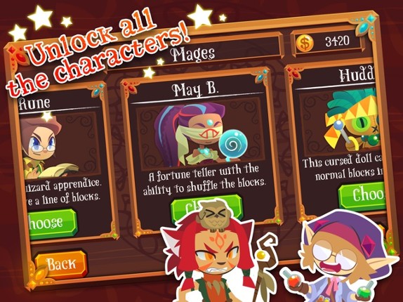 Magic Match - Matching Puzzle Game with Mage Characters screenshot