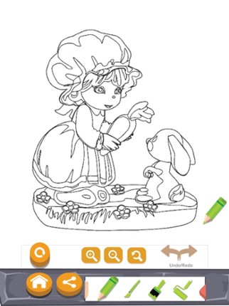 Princess &amp; Prince Paint Draw Coloring Book For Kid Image