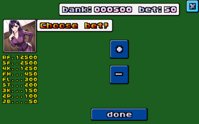 video poker screenshot