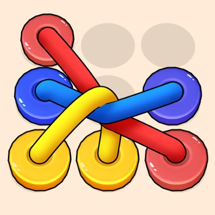 Color Tangled Rope 3D Image