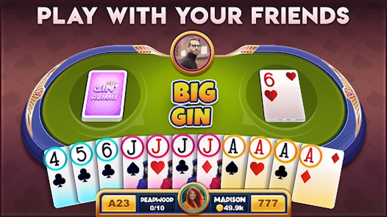 Gin Rummy Offline Classic Game Image