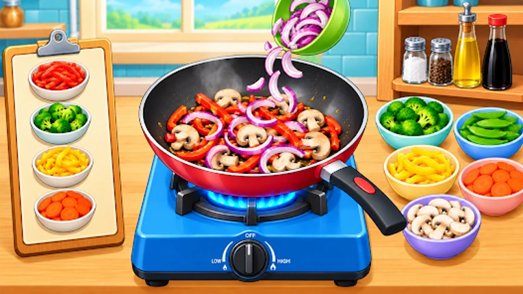 Kitchen Set Cooking Time Fun Image