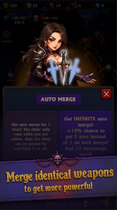 Idle Vampire Hunter: Merge RPG screenshot
