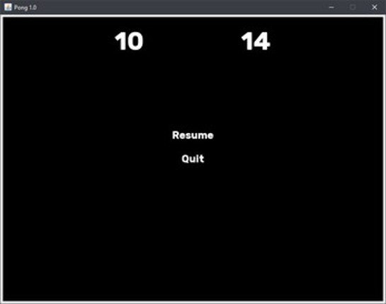 Pong screenshot