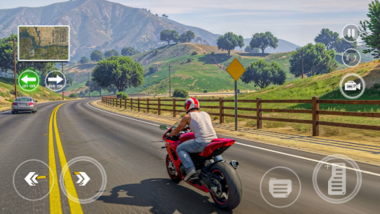 Open World Bike Drive Game 3D screenshot