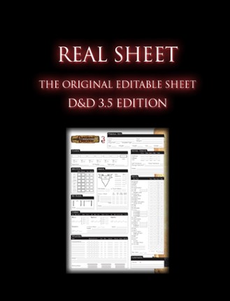 Real Sheet: D&amp;D 3.5 Edition + Dice Table Image