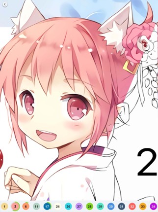 Anime Paint - Color By Number screenshot
