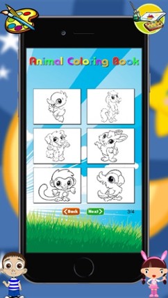 Baby Animals Kids Coloring Book For kindergarten and toddler screenshot