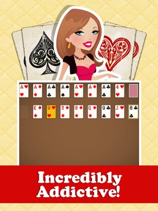 Black and Red Solitaire Casual Family Fun Card Wars Free Image