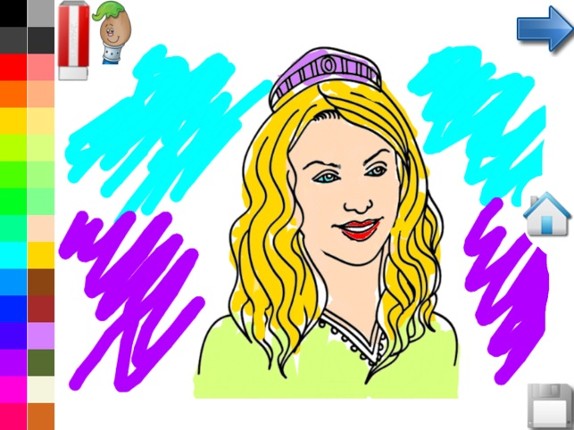 Coloring Book: Princess Game Image