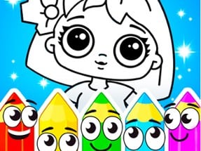 Coloring Dolls Image