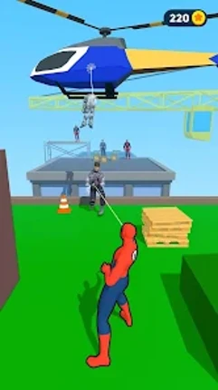 Web Shot: Rope swing hero game screenshot