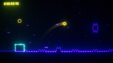 Q: A Neon Platformer Image