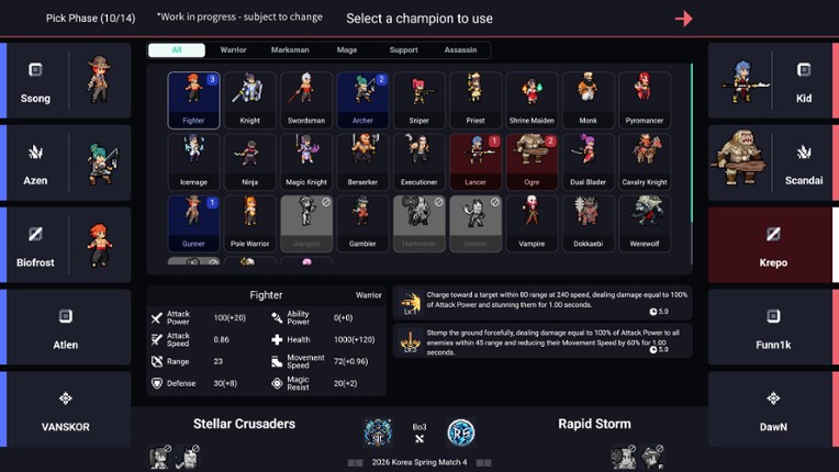 Teamfight Manager 2 screenshot