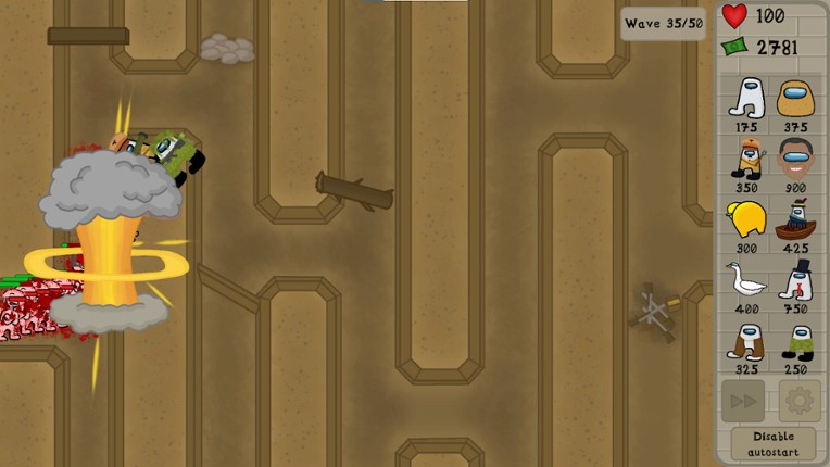 Amogus TD 2 - Defense of the Sus screenshot