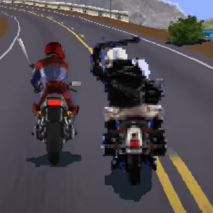 Road Rash like computer game Image