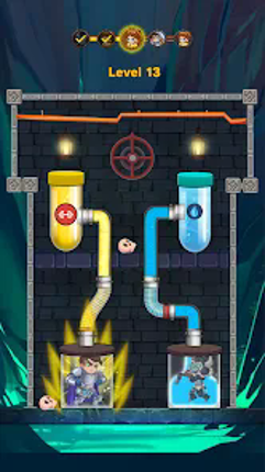Hero Pipe Rescue: Water Puzzle Image