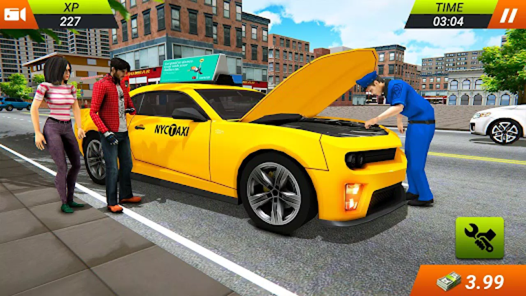 US City Driving Taxi Car Games screenshot