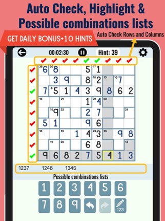 Killer Sudoku Puzzle Games Image