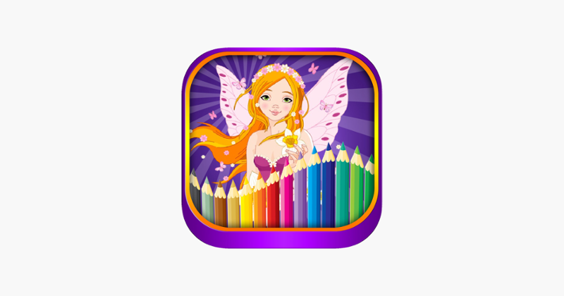 Princess fairy tail coloring for kindergarten Image