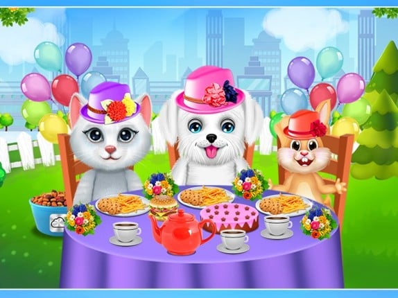 Puppy Surprise Tea Party Game Image