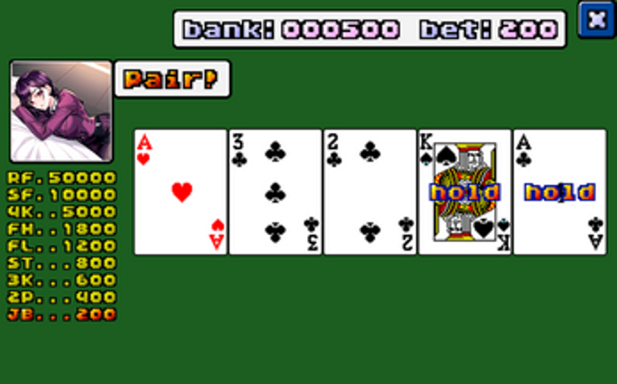 video poker screenshot