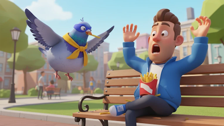 Bad Pigeon Prankster Bird Game screenshot