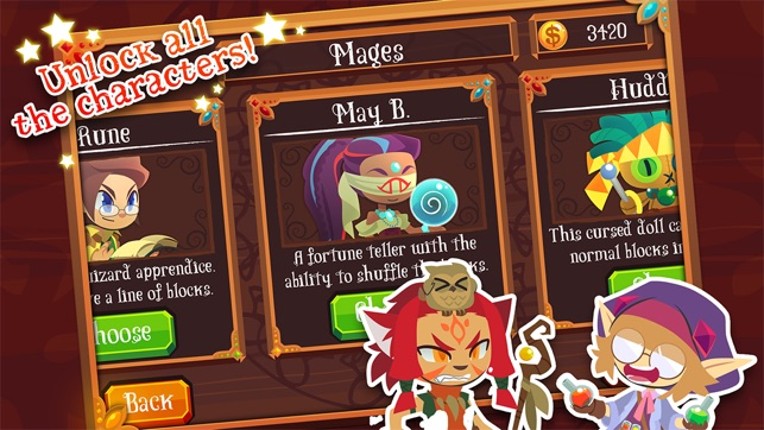 Magic Match - Matching Puzzle Game with Mage Characters screenshot