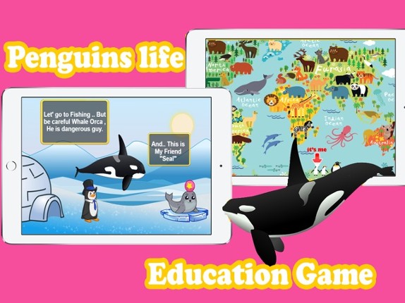 Penguin Fishing Game Free for Kids Image