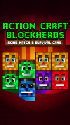 Action Craft Mini Blockheads Match 3 Skins Survival Game screenshot