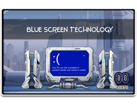 Blue Screen Technology - Animated Art Image