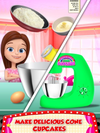 DIY Ice Cream On Cupcake! Cool Desserts Chef Game Image