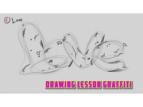 Drawing Lesson Graffiti Image