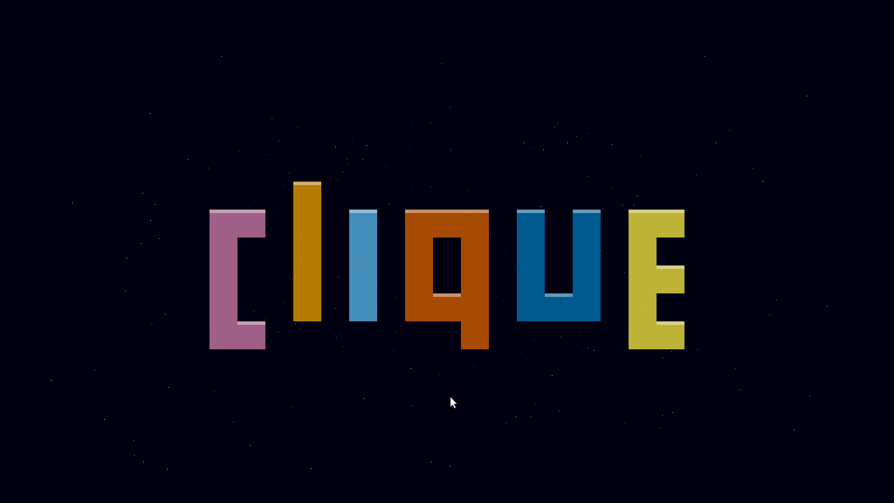 Games like clique