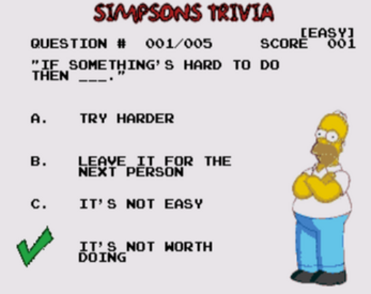 Simpsons Trivia Image